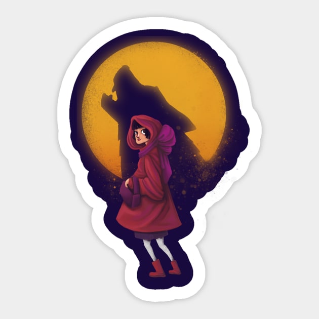 Red Riding Hood Sticker by Blanquiurris